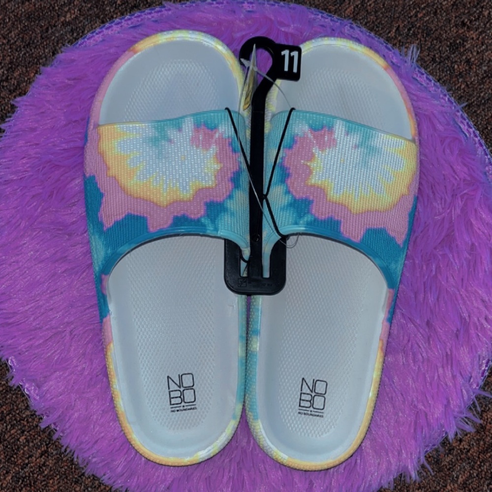 Tie-dye Walmart Slides